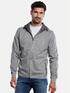 engbers Sweatjacke mit Kapuze Silbergrau engbers Sweatjacke mit Kapuze Silbergrau