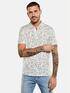 emilio adani Polo-Shirt gemustert Reinweiss