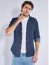 emilio adani Jeans-Overshirts mit Druckknöpfen Saphirblau