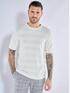 emilio adani T-Shirt aus Strick Silbergrau emilio adani T-Shirt aus Strick Silbergrau