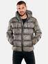 emilio adani Lederjacke regular Silbergrau
