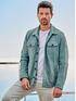 ENGBERS GERMANY Overshirt aus Ziegenleder Tuerkis