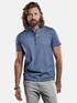 emilio adani Henley T-Shirt Indigoblau