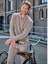 engbers Pullover mit Rippstruktur Beige engbers Pullover mit Rippstruktur Beige
