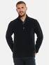 emilio adani Pullover mit Troyerkragen Saphirblau