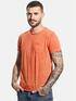 emilio adani Streifenshirt aus softem Slub-Jersey Dunkelorange