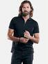 emilio adani Poloshirt mit Zipper-Kragen Schwarz