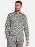 emilio adani Langarm-Hemd All-Over-Print Khaki