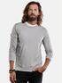 emilio adani lockeres langarm Shirt aus Slub Jersey Hellgrau emilio adani lockeres langarm Shirt aus Slub Jersey Hellgrau