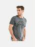 emilio adani Rundhals T-Shirt Zementgrau