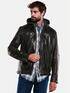 engbers Lederjacke mit abnehmbarer Kapuze Schwarzbraun engbers Lederjacke mit abnehmbarer Kapuze Schwarzbraun