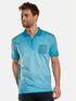 engbers Polo-Shirt strukturiert Blautuerkis