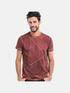 emilio adani Rundhals T-Shirt Rubinrot