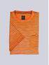 engbers T-Shirt gestreift Orange