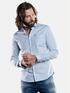 emilio adani minimal Print-Hemd mit floralen Details Hellblau
