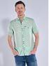 engbers Kurzarm-Hemd mit Leinenanteil Gruen engbers Kurzarm-Hemd mit Leinenanteil Gruen