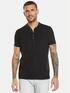 emilio adani Henley-Shirt aus Baumwolle Schwarz