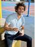 emilio adani Strick-Shirt mit Zipper Hellblau emilio adani Strick-Shirt mit Zipper Hellblau