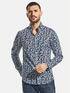 emilio adani All-Over-Print-Hemd Saphirblau emilio adani All-Over-Print-Hemd Saphirblau