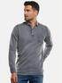engbers Langarmshirt Polokragen Silbergrau engbers Langarmshirt Polokragen Silbergrau