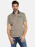 engbers Polo-Shirt strukturiert Braunbeige engbers Polo-Shirt strukturiert Braunbeige
