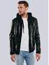 emilio adani Lederjacke slim fit Schwarz