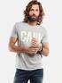 emilio adani Statement-Print T-Shirt Hellgrau