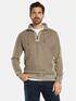 engbers Sweatshirt mit Troyerkragen Braunbeige