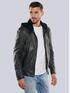 emilio adani Lederjacke slim fit Dunkelgrau