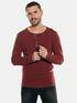 emilio adani Shirt im Henley-Design Dunkelrot