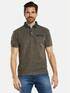 engbers Polo-Shirt gestreift Khaki engbers Polo-Shirt gestreift Khaki