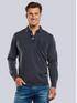 engbers Langarm-Shirt mit Polokragen Dunkelgrau engbers Langarm-Shirt mit Polokragen Dunkelgrau