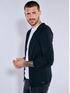 emilio adani Cardigan mit Kapuze Schwarz