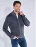 ENGBERS GERMANY Strickjacke mit Merinowolle Grau