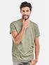 emilio adani Rundhals T-Shirt Elfenbein