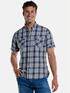 engbers Kurzarm-Hemd kariert Indigoblau