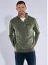 engbers Sweatshirt mit Stehkragen Khaki engbers Sweatshirt mit Stehkragen Khaki