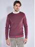 emilio adani Merino-Pullover mit Reiskorn-Struktur Dunkelrot