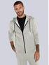 emilio adani Sweatjacke mit Kapuze Hellgrau