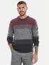 emilio adani Pullover mit Blockstreifen Anthrazit