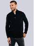 emilio adani Pullover Polokragen Schwarz