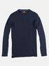 emilio adani Rundhals Shirt aus reinem Baumwollmaterial Saphirblau emilio adani Rundhals Shirt aus reinem Baumwollmaterial Saphirblau