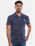 engbers Polo-Shirt gemustert Marineblau