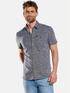 engbers Kurzarm-Hemd aus Jersey Marineblau