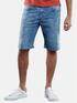emilio adani Modische Denim Shorts mit coolem Laserprint Taubenblau
