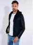 emilio adani Lederjacke slim fit Schwarz