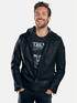 emilio adani leichte Lederjacke mit Kapuze Schwarz