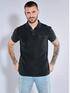emilio adani Polo-Shirt strukturiert Schwarz