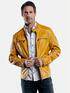 engbers Lederjacke Maisgelb