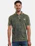 engbers Polo-Shirt gemustert Khaki